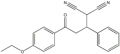  2-[3-(4-ethoxyphenyl)-3-oxo-1-phenylpropyl]malononitrile