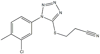 3-{[1-(3-chloro-4-methylphenyl)-1H-tetraazol-5-yl]sulfanyl}propanenitrile