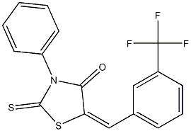 3-phenyl-2-thioxo-5-[3-(trifluoromethyl)benzylidene]-1,3-thiazolidin-4-one