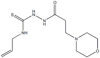 N-allyl-2-[3-(4-morpholinyl)propanoyl]hydrazinecarbothioamide Structure