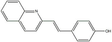 4-[2-(2-quinolinyl)vinyl]phenol 结构式