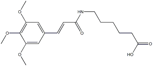 6-{[3-(3,4,5-trimethoxyphenyl)acryloyl]amino}hexanoic acid