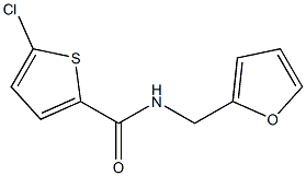 5-chloro-N-(2-furylmethyl)-2-thiophenecarboxamide Struktur