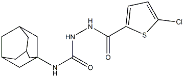 N-(1-adamantyl)-2-[(5-chloro-2-thienyl)carbonyl]hydrazinecarboxamide