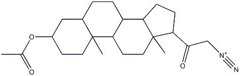 2-[3-(acetyloxy)-10,13-dimethylhexadecahydro-1H-cyclopenta[a]phenanthren-17-yl]-2-oxoethanediazonium