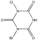 Chlorobromoisocyanurate 化学構造式