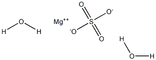 硫酸镁(二水), , 结构式