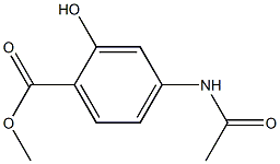 Methyl p-acetaminosalicylate Struktur