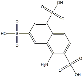 1-萘胺-2,5,7-三磺酸 结构式