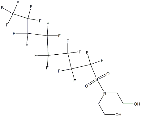 Perfluorooctylsulfonyl diethanolamine Structure