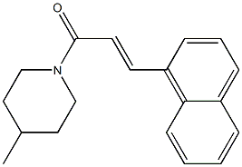 (E)-1-(4-methyl-1-piperidinyl)-3-(1-naphthyl)-2-propen-1-one