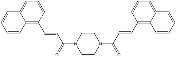 (E)-3-(1-naphthyl)-1-{4-[(E)-3-(1-naphthyl)-2-propenoyl]-1-piperazinyl}-2-propen-1-one
