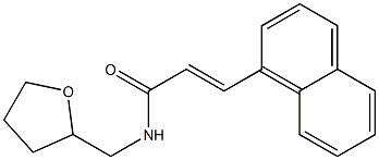 (E)-3-(1-naphthyl)-N-(tetrahydro-2-furanylmethyl)-2-propenamide