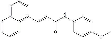 (E)-N-(4-methoxyphenyl)-3-(1-naphthyl)-2-propenamide Structure