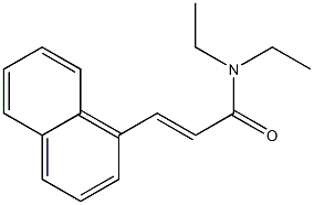 (E)-N,N-diethyl-3-(1-naphthyl)-2-propenamide Struktur