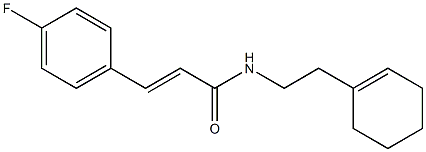 (E)-N-[2-(1-cyclohexen-1-yl)ethyl]-3-(4-fluorophenyl)-2-propenamide Structure