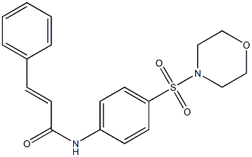 (E)-N-[4-(4-morpholinylsulfonyl)phenyl]-3-phenyl-2-propenamide