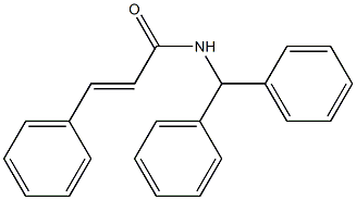 (E)-N-benzhydryl-3-phenyl-2-propenamide Structure