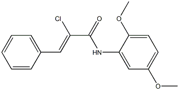 (Z)-2-chloro-N-(2,5-dimethoxyphenyl)-3-phenyl-2-propenamide
