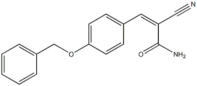 (Z)-3-[4-(benzyloxy)phenyl]-2-cyano-2-propenamide