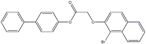[1,1'-biphenyl]-4-yl 2-[(1-bromo-2-naphthyl)oxy]acetate