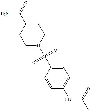 1-{[4-(acetylamino)phenyl]sulfonyl}-4-piperidinecarboxamide