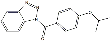 1H-1,2,3-benzotriazol-1-yl(4-isopropoxyphenyl)methanone Structure