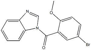 1H-benzimidazol-1-yl(5-bromo-2-methoxyphenyl)methanone 化学構造式