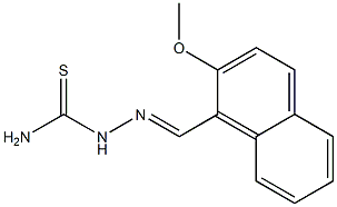 2-[(E)-(2-methoxy-1-naphthyl)methylidene]-1-hydrazinecarbothioamide Structure