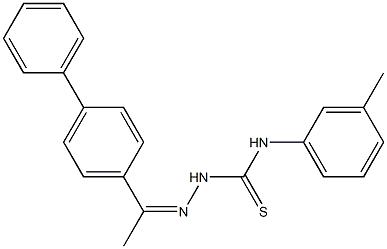 2-[(Z)-1-[1,1'-biphenyl]-4-ylethylidene]-N-(3-methylphenyl)-1-hydrazinecarbothioamide