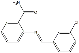 2-{[(E)-(3-chlorophenyl)methylidene]amino}benzamide