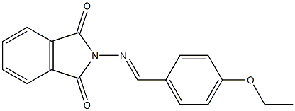 2-{[(E)-(4-ethoxyphenyl)methylidene]amino}-1H-isoindole-1,3(2H)-dione Structure