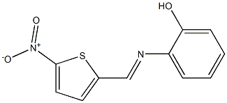 2-{[(E)-(5-nitro-2-thienyl)methylidene]amino}phenol