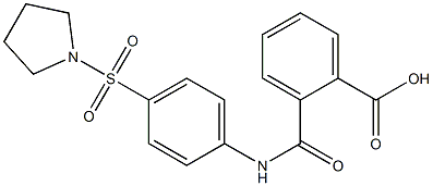  2-{[4-(1-pyrrolidinylsulfonyl)anilino]carbonyl}benzoic acid