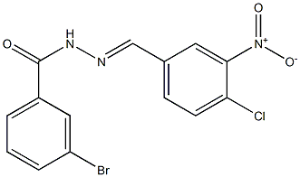 3-bromo-N'-[(E)-(4-chloro-3-nitrophenyl)methylidene]benzohydrazide