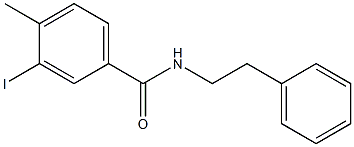 3-iodo-4-methyl-N-phenethylbenzamide 结构式
