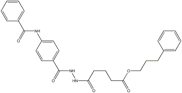 3-phenylpropyl 5-{2-[4-(benzoylamino)benzoyl]hydrazino}-5-oxopentanoate