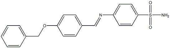 4-({(E)-[4-(benzyloxy)phenyl]methylidene}amino)benzenesulfonamide Struktur