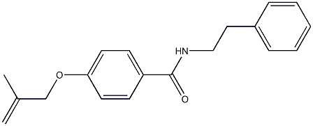 4-[(2-methyl-2-propenyl)oxy]-N-phenethylbenzamide Struktur