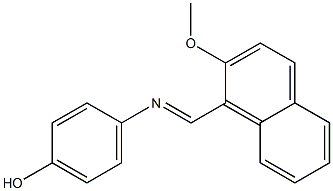 4-{[(E)-(2-methoxy-1-naphthyl)methylidene]amino}phenol