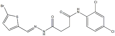 4-{2-[(E)-(5-bromo-2-thienyl)methylidene]hydrazino}-N-(2,4-dichlorophenyl)-4-oxobutanamide
