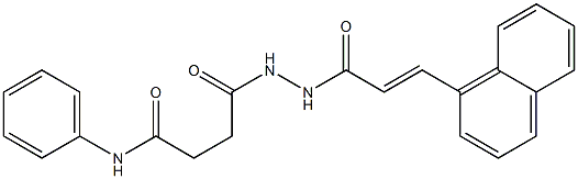4-{2-[(E)-3-(1-naphthyl)-2-propenoyl]hydrazino}-4-oxo-N-phenylbutanamide