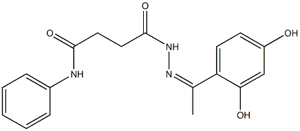 4-{2-[(Z)-1-(2,4-dihydroxyphenyl)ethylidene]hydrazino}-4-oxo-N-phenylbutanamide