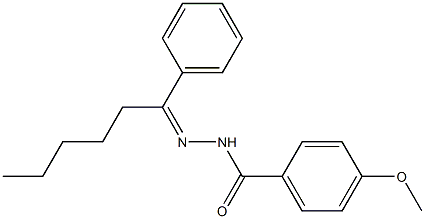 4-methoxy-N'-[(Z)-1-phenylhexylidene]benzohydrazide