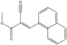 methyl (E)-2-cyano-3-(1-naphthyl)-2-propenoate,,结构式