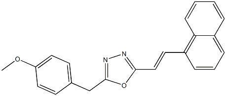 2-(4-methoxybenzyl)-5-[(E)-2-(1-naphthyl)ethenyl]-1,3,4-oxadiazole