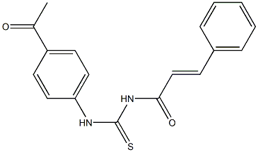 N-(4-acetylphenyl)-N'-[(E)-3-phenyl-2-propenoyl]thiourea Structure