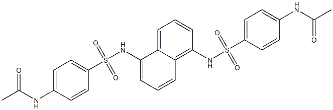 N-[4-({[5-({[4-(acetylamino)phenyl]sulfonyl}amino)-1-naphthyl]amino}sulfonyl)phenyl]acetamide Struktur