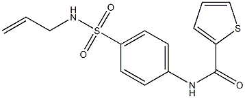 N-{4-[(allylamino)sulfonyl]phenyl}-2-thiophenecarboxamide Struktur