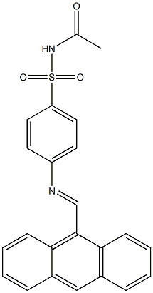 N-acetyl-4-{[(E)-9-anthrylmethylidene]amino}benzenesulfonamide